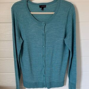 The Limited aqua cardigan.